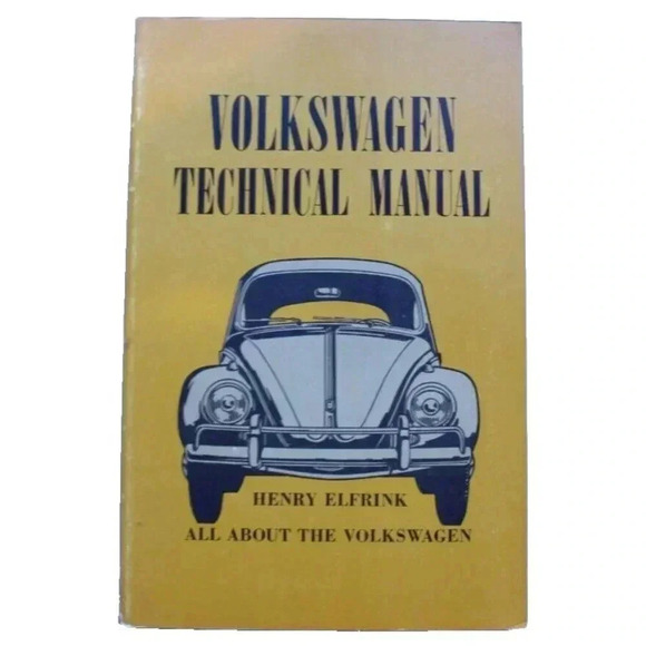 Vtg 1968 Volkswagen 1300 & 1500 Technical Manual Henry Elfrink Book - Picture 1 of 3